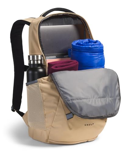 The North Face Vault Everyday Laptop Backpack, Khaki Stone/Blk, One Size | Commuter Travel Bag, Water-Repellent Finish, Spacious Compartment - color: Khaki Stone/Tnf Black