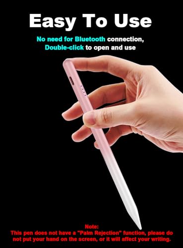 Stylus Pen for Android Tablet/Phone Fast Charge Stylus Pen for iPhone Magnetic Active Pencil Compatible with Samsung A9+/A11+, Switch and Other Smartphone and Tablet Devices-Gradient Pink - color: Gradient Pink