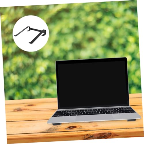 Angoily Ergonomic Aluminium Laptop Riser Stand for Desk with Folding Design and Stable Support Compatible with Laptops Portable Cooling Computer Holder for Use