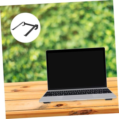 Angoily Ergonomic Aluminium Laptop Riser Stand for Desk with Folding Design and Stable Support Compatible with Laptops Portable Cooling Computer Holder for Use