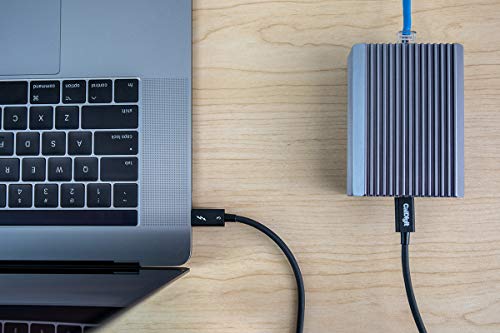 CalDigit Connect 10G - Thunderbolt Type-C to 10Gb PCIe Ethernet Adapter for Mac and PC, Bus Powered, Compatible with Thunderbolt 3, 4 & 5, USB4