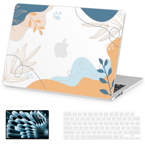 AKIT for MacBook Air 13 inch Case M5 M4 M3 M2 2026-2022, Dune | A3449 A3240 A3113 A2681, Aesthetic Pattern Hard Shell Laptop Case+Screen Protector+Keyboard Cover for MacBook Air 13.6 inch - color: Dune