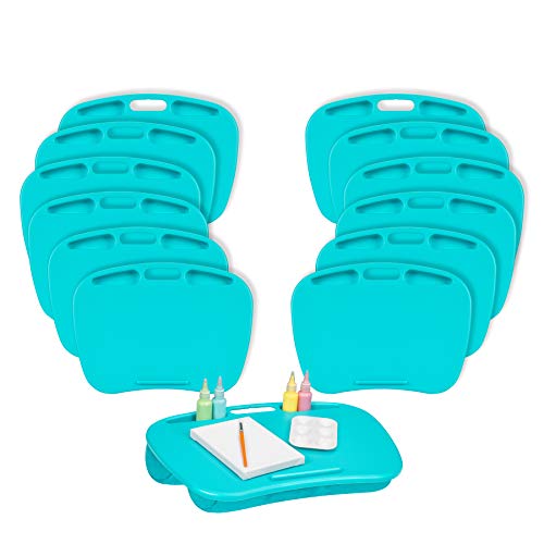 LAPGEAR MyDesk Lap Desk – Turquoise, 12-Pack, Fits 15.6” Laptops - color: Turquoise, size: Pack of 12