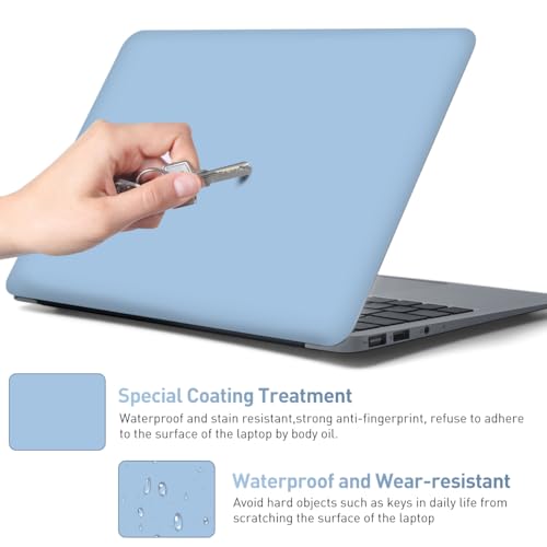 12.1 13 13.3 14 15.4 15.6 Inch Laptop Skin Decal, Laptop Skins Stickers Decals for Notebook PC, Universal Reusable Vinyl Laptop Cover Sticker, Waterproof Art Decal Protector I Air Blue - color: Air Blue