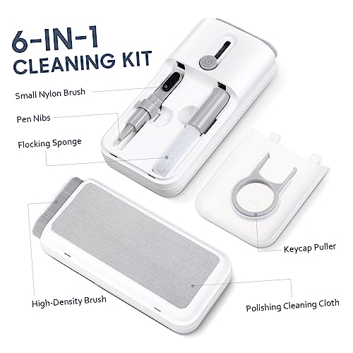 2sets Electronic Cleaning Tools Cleaning Brush Pen Wiper Key Cap Puller and Spray Bottle for Headphones Keyboards Laptops Phones and Monitors