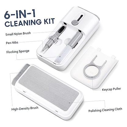 2sets Electronic Cleaning Tools Cleaning Brush Pen Wiper Key Cap Puller and Spray Bottle for Headphones Keyboards Laptops Phones and Monitors