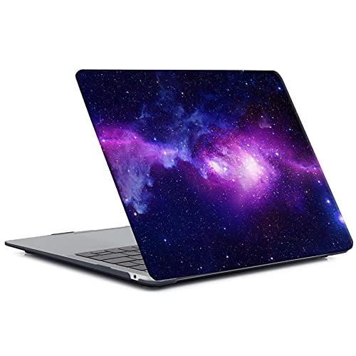 MacBook Air 13 Inch Laptop Case (2010-2017) - Compatible With Model A1466 A1369, Hard Shell Cover & Keyboard Skin - Purple Starry Sky - color: 1266 Purple starry sky, size: Air 13" 2010-2017(A1369/A1466)