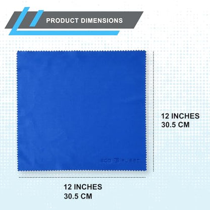 Eco-Fused Microfiber Cleaning Cloth - 12x12 Inch Microfiber Cloth - Pack of 20 Large Cleaning Cloths - Microfiber Cleaning Cloth for Electronics and Monitors - color: 20 Pack -12 X 12 Inch