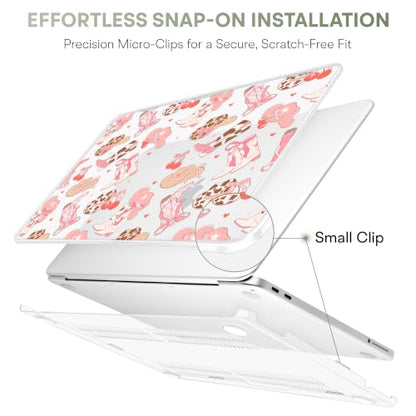May Chen Compatible with MacBook Neo 13 inch Case 2026 Model A3404, Plastic Hard Shell,Keyboard Cover,Screen Protector,Dust Plug, for MacBook Neo 13" with A18 Pro Chip,Girly Western - color: Girly Western