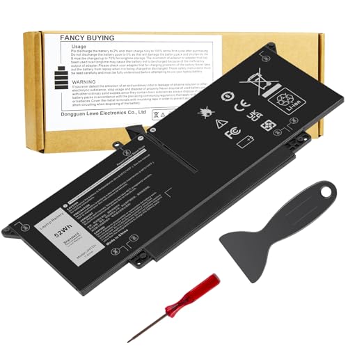 JHT2H Laptop Battery for Dell Latitude 7310 7410 Latitude 7410 Chromebook Enterprise Series P33S P34 S4V5X2 YY3GJ 2561J Y7HR3 35J09 HRGYV 0HRG WY9MP XMV7T 09YYF 7CXN6 T3JWC K36KR X825P XMT81 XMV7T - size: 10.43*3.9*0.24inch