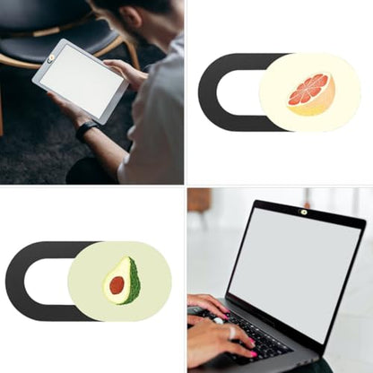 Artibetter 3pcs Sliding Webcam Privacy Covers for Laptop and Tablet, Abs Material Camera Cover with Anti-Peeping Function, Privacy Protection for Online Meetings and Video Calls