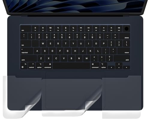 CaseBuy Palm Rest Protector Skin Cover, Keyboard Wrist Rest Accessories for 2026 2025 2024 2023 MacBook Air 15" M5 M4 M3 M2 Chip A3448 A3241 A2941 A3114, Clear - color: Clear, size: MacBook Air 15" (2023-2026)