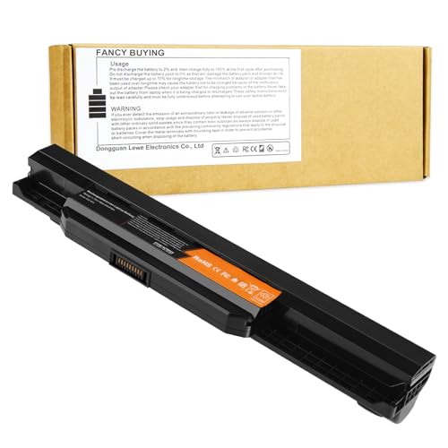 87Wh/7800mAh Laptop Battery Replacement for Asus A53E A32-K53 A42-K53 A45 A53S A43S A53Z A83 A84 K43 K43BY K43E K43S K43T K53 K53E K53T K54 A54C K53SV K84 X43 X44 X53E X53U - High Performance 9 Cells - size: 10.91*1.18*0.87inch A32-K53