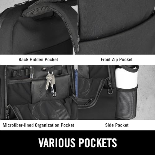 Kenneth Cole REACTION Logan Neoprene Travel 16" Laptop Backpack, Black