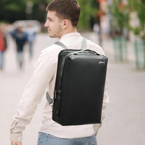 BESMART Waterproof Laptop Backpack 17.3 Inch Shockproof Computer Bag for Men & Women, Lightweight Casual Daypack (BLACK) - color: Black