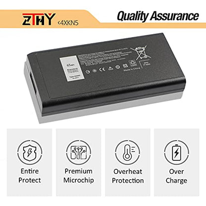 4XKN5 X8VWF Battery for Dell Latitude 14 Rugged Extreme 5404 5414 7404 7414 | P45G P45G001 P46G P46G001 P46G002 CJ2K1 DKNKD 5XT3V 05XT3V VCWGN 0VCHGN 09FN4 XRJDF YGV51 453-BBBD 453-BBBE XN4KN 11.1V 65Wh - size: 6.5*3.15*0.79 inch 4XKN5