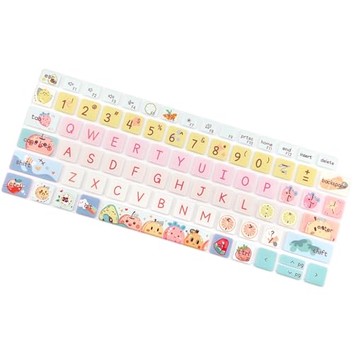 Silicone Keyboard Cover Skin for Dell Latitude 3000 3340 13.3"(2023)/ 5320 5330 5340 5350 13.3"/ 7320 7330 7340 7350,Cute Fruits - color: Cute Fruits