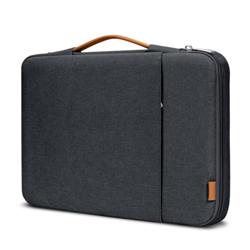 360° Protective Laptop Sleeve for 14 inch MacBook Pro M4/M3/M2/M1 Chips Pro/Max A2992 A2918 A2779 A2442 2024-2021, 13 inch Air A2681 A2337 Pro A2686 A2338, Splash-Resistant Case Bag, Black - color: Black, size: 13.3-14 inch