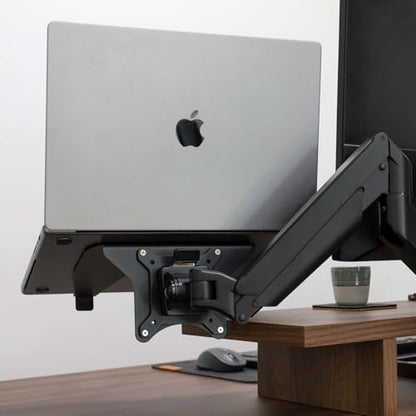 Desky Universal Laptop Mount - Adjustable VESA-Compatible Holder - Black - color: Black
