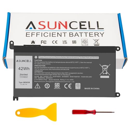 WDX0R Laptop Battery for dell Inspiron 15 7579 7569 5578 5565 5567 5568 5570 5775 5579 7560 7570 13 5378 5368 7375 7368 7378 17 5765 5767 5770 Series P69G001 P58F P58F001 P75F P66F P69G 3CRH3 - size: WDX0R 10.47 × 6.61 × 0.83 in