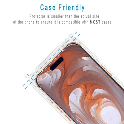 2 Pack Anti Blue Light Screen Protector for iPhone 17 Pro Max 6.9 Inch Eye Protection Tempered Glass Film, Easy to Install, Bubble Free - size: iPhone 17 Pro Max 6.9-inch