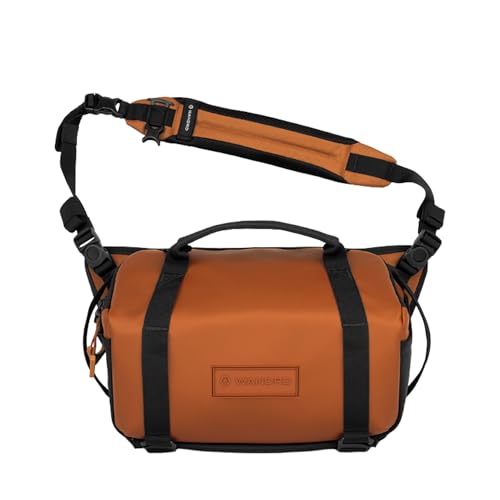 WANDRD All New ROGUE Sling V2: Weather-Resistant Everyday Carry Bag with Lightning Fast Access, Customizable Interior, Laptop Sleeve & Tripod Pocket – Minimalist Crossbody for Travel, EDC & Creators - color: Sedona Orange, style: 9l
