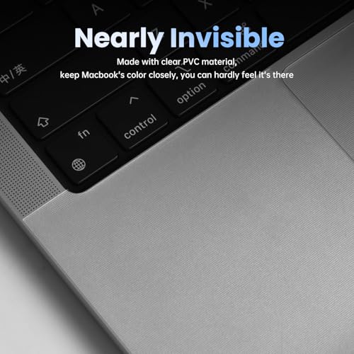 Palm Rest Cover Skin Compatible with 2025 2024 2023 MacBook Pro 16 Inch M4 M3 Chip A3403 A3186 A2991 Trackpad Protector Touch Pad Cover Skin, Apple MacBook Pro 16" Accessories, Clear (4-Piece) - size: 2023+ MacBook Pro 16" M4 M3(Clear)