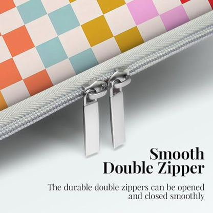Laptop 13 inch Sleeve Case for MacBook Air 13-13.6 inch, Laptop Bag Cover for MacBook Pro 13" 14 inch, Shockproof Briefcase Travel Carrying Sleeve for 14" Chromebook, HP, Dell I Checkered - color: Checkered