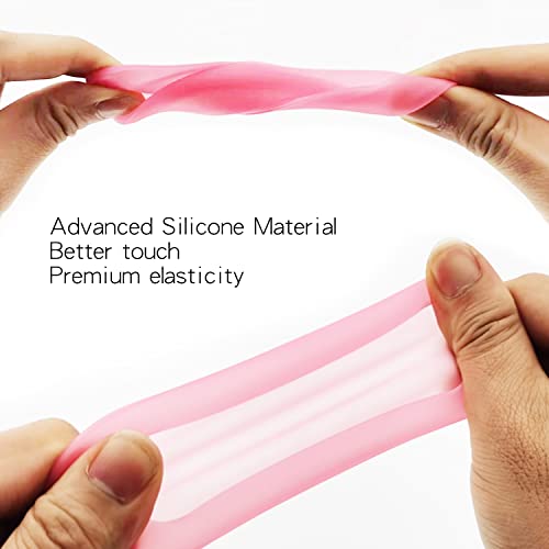 Magic Mouse Silicone Case Cover for Apple Magic Mouse 1 & 2, Pink | Soft ultra-thin silicone skin, dust-resistant, shock-absorbing, anti-scratch, easy to install - color: 2-pink