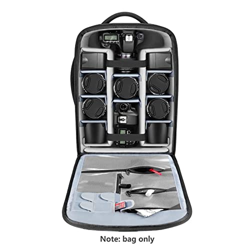 Neewer Convertible Rolling Camera Backpack for SLR/DSLR Cameras and Accessories (NW3300) –Black - style: Nw3300-g