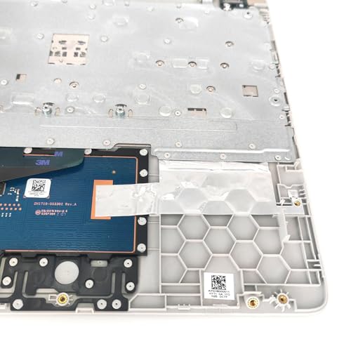 Replacement Upper Case Palmrest for HP 15T-DW 15-DW 15S-DU 15-DW0081WM 15-DW1081WM 15-DW1083WM 15-DW0083WM Series Laptop Top Cove Non-Backlit Keyboard Assembly L52023-001 AP2H8000510 Sliver - color: Silver
