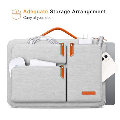 Lacdo 360° Protective Laptop Sleeve Case for 13 inch MacBook Air M5 A3449 (2026), M4 A3240 2025, M3 A3113, A2681, A2337, 13" MacBook Neo A18 Pro A3404 (2026), iPad Air/Pro 13 M5 Computer Bag, Gray - color: Gray, size: New MacBook Air/Neo/Pro 13 Inch