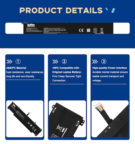 WK04XL 4-Cell 4550mAh Replacement Battery for HP Victus Gaming 16T-R 16T-R000 16T-R100 / 16T-S 16T-S000 16T-S100 / 16-R000 16-R0097NR Series, Compatible with Part Numbers WK04070XL HSTNN-IB9V