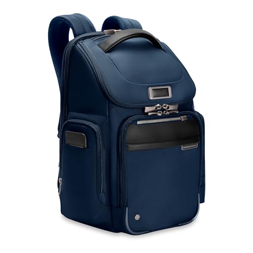 Briggs & Riley @work Medium Widemouth Backpack - color: Navy, size: Widemouth Backpack