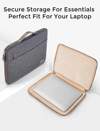 DOMISO Laptop Case Sleeve Protective Cover Compatible with MacBook Air 13 M4 M3 M2,MacBook Pro M2 M1,iPad Air/Pro,13 inch Dell,Lenovo, HP,Asus,Waterproof Computer Cases Bag with Handle,Dark Grey - color: Dark Grey, size: 13" for MacBook Air/Pro