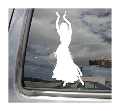 Belly Dancer Dance - Dancing Middle East Egypt Arabic - Cars Trucks Moped Helmet Hard Hat Auto Automotive Craft Laptop Vinyl Decal Store Window Wall Sticker 10185 C
