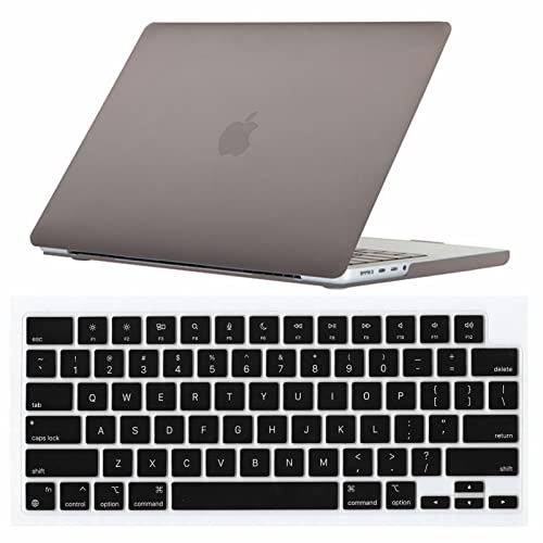 Se7enline for MacBook Pro 14 inch Case 2026-2021 M5 M4 M3 M2,Gray | 2 in 1 Matte Hard Shell Laptop Case with Keyboard Cover Anti-Scratch Heat Dissipation Full Port Access Slim Lightweight - color: Gray