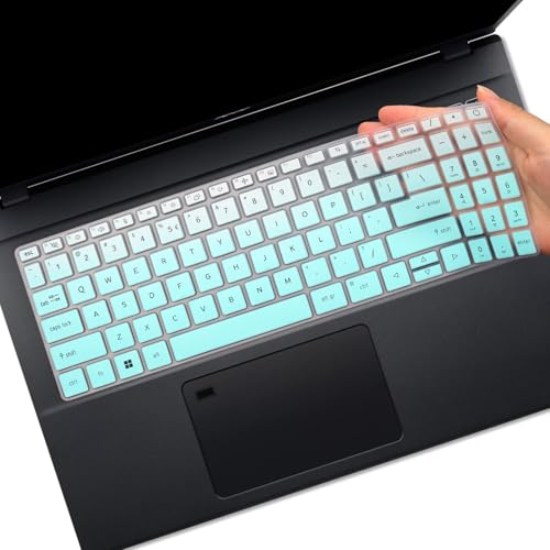 Keyboard Cover for 15.6" Acer Aspire Vero 15AV15-53P-52PG, Aspire 15 A15-41M/51M/61M, Aspire 5 A515-57 A515-57G A515-57-53T2/56UV/51WN/73L5/75RH 15.6 (Not Fit The Older Aspire AV15-51 A515-46~A515-56) - color: Ombremint