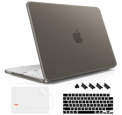 May Chen Compatible with MacBook Neo 13 inch Model A3404 2026 Release, Slim & Lightweigh Frosted Finish Protective Case with Keyboard Cover&Screen Protector, Frosted Black - color: Frosted Black
