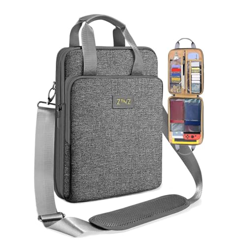 ZINZ Laptop Case 12.9 13 Shoulder Bag, Expandable Handbag with Valuables Compartment Compatible with MacBook Air/Pro/Neo 13" M5/M4/M3/M2/M1, iPad 12.9/13/11, Water-Resistant & Shockproof,L01G03 - color: L01g03, size: 13"