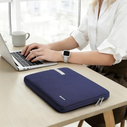 NIDOO Laptop Sleeve 13 inch Computer Carrying Case Cover for 13" MacBook Air M5 M4 2026/13.6" MacBook Air/Lenovo ThinkPad L13 Gen 4 / L13 Gen 5/13.3" Dell Latitude 7350 7340/ Microsoft HP EliteBook - color: Blue, size: 13-13.3 Inch