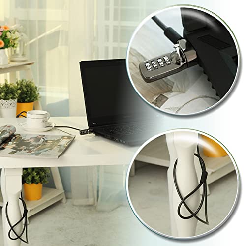 Adhesive Security Plate with Slot for Cables to Lock Down Laptops, Tablets, Monitors and Other Devices