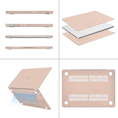 MOSISO Compatible with MacBook Air 13 inch Case M5 2026 M4 M3 M2 2025-2022 | A3449 A3240 A3113 A2681, Scratches-Resistant Protective Hard Shell for MacBook Air 13.6 inch Case, Camel - color: Camel
