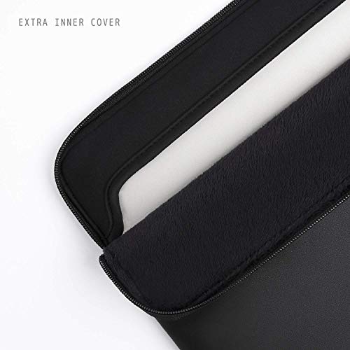 Comfyable Slim Protective Laptop Sleeve Compatible with 13/14 Inch MacBook Air & MacBook Pro M5/M4/M3/M2 Pro/Max 2026, Mac Travel Case, Laptop Pouch, Slim PU Leather Cover, Black - color: Black, size: For 13.3"-14" Mac Pro / Mac Air