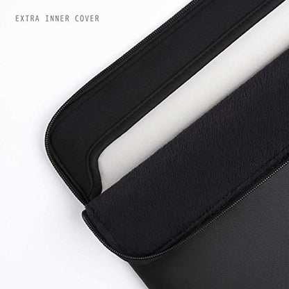 Comfyable Slim Protective Laptop Sleeve Compatible with 13/14 Inch MacBook Air & MacBook Pro M5/M4/M3/M2 Pro/Max 2026, Mac Travel Case, Laptop Pouch, Slim PU Leather Cover, Black - color: Black, size: For 13.3"-14" Mac Pro / Mac Air