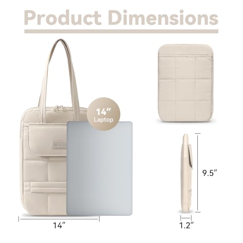 Puffy Laptop Sleeve for MacBook Pro/Air M4/M3/M2/M1 (2024-2019), iPad Pro/Air/Mini - color: Beige