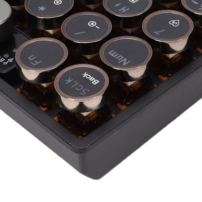 Asixxsix Wireless Gasket RGB Number Pad, 19 Keys Mechanical Numpad, Knob Control, 2.4GHz Bluetooth Portable Financial Accounting Rechargeable Numeric Pad for Laptop, PC