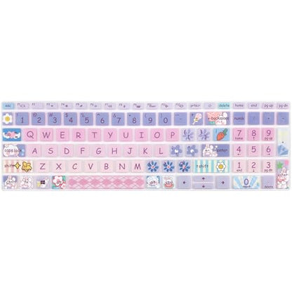 Cute Keyboard Cover for 15.6 inches HP ProBook 450 G8 G9 G10 / ProBook 455 G8 G9 G10 /ProBook 650 G8/HP Zbook Power G8 G9, Silicone Keyboard Skin, US Layout, Cute Bunny - color: Cute Bunny