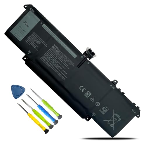 74Wh P83V9 Laptop Battery Replacement for Dell Precision 5470 5480 5490 Series Notebook P154G P154G001 P154G002 CDTT2 15.4V 4442mAh 4-Cell - size: 12.68*4.41*0.36inch P83V9