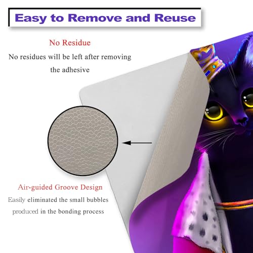 12 13 14 15 15.4 15.6 Inches Laptop Skin Sticker Decal Universal Netbook Skin Sticker Reusable Soft Notebook Art Protector Cover Decal, Purple Cat - color: Purple Cat
